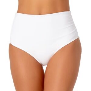NWT Anne White - White Convertible High Waisted Swimsuit Bottom